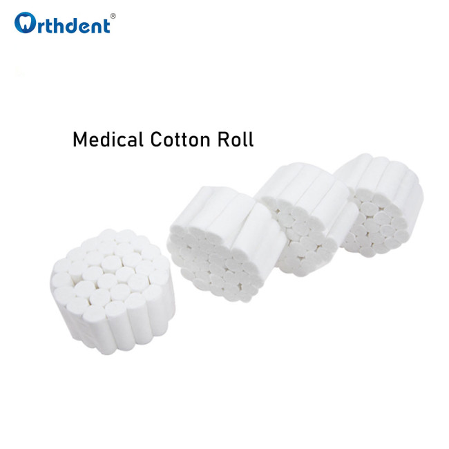 100Pcs/Bag Dental Disposable Cotton Rolls Tooth Care High-purity Absorbent Teeth Whitening Dentist Surgical Materials Consumable