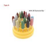 Orthdent 1Pcs 48 Holes Dental Bur Block Tungsten Steel Polishing Drill Placement Box Plastic Disinfection Case Dentistry Lab Tools