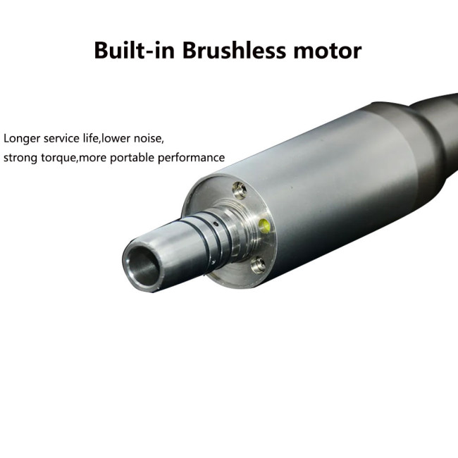 Brushless Dental Electric Micro Motor Portable Low Speed EU/US Plug LED Four Hole 1:5 Handpiece
