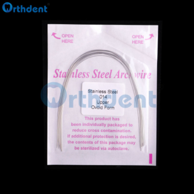 10Pcs/Bag Dental Stainless Steel Arch Wire Orthodontic Super Elastic