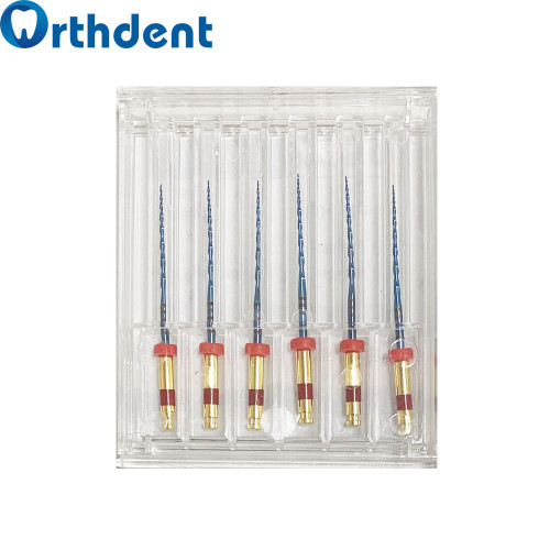  6 Pcs/Pack Dental Endodontic Reciprocating Endo Files Root Canal Blue Niti R25 08 