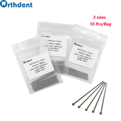 10Pcs/Bag Orthodontic Ball Clasps Hook