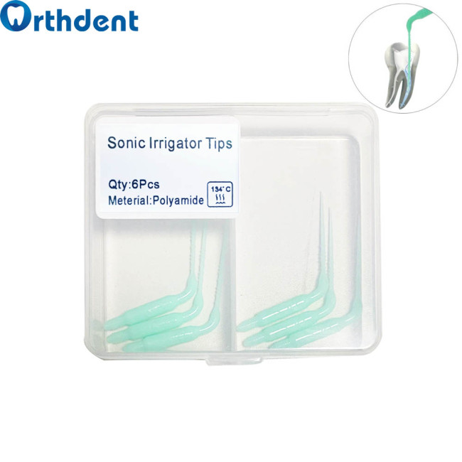 Dental 6Pcs/Box Sonic Irrigator Tips Ultrasonic Endodontic Activation Irrigation Air Scaler