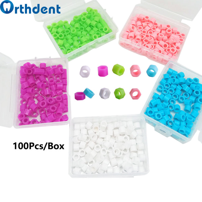 Dental 100Pcs Color Code Ring Autoclavable Circle Identification Instrument Diameter 6mm/4mm