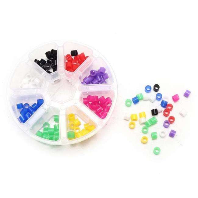 160Pcs/Box Dental Mix Color Silicone Code Rings 4mm Autoclavable Disinfection