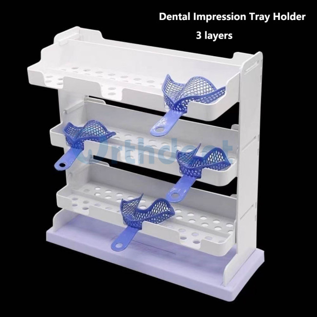 Dental Tooth Impression Tray Holder Bracket Plastic Disposable Instrument