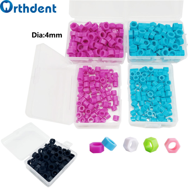 Dental 100Pcs Color Code Ring Autoclavable Circle Identification Instrument Diameter 6mm/4mm