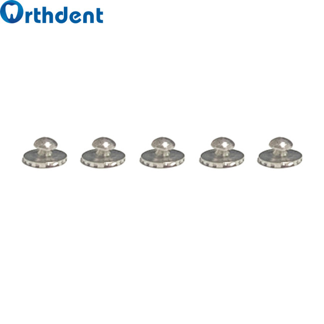 Orthdent 10 Pcs/Bag Dental Lingual Button Round Metal Dentist Orthodontics Brackets Dentist