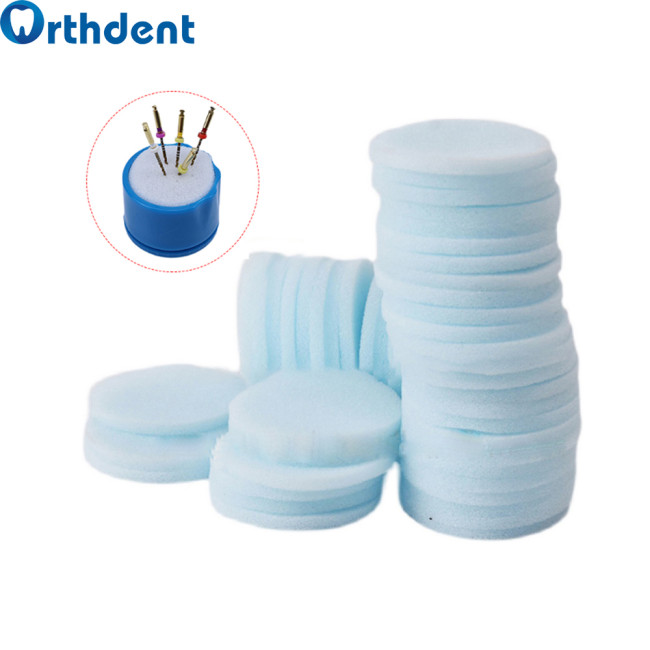 Orthdent 50Pcs/Box Disposable Clean Sponge Pad Soft Dental Endo Files Cleaning