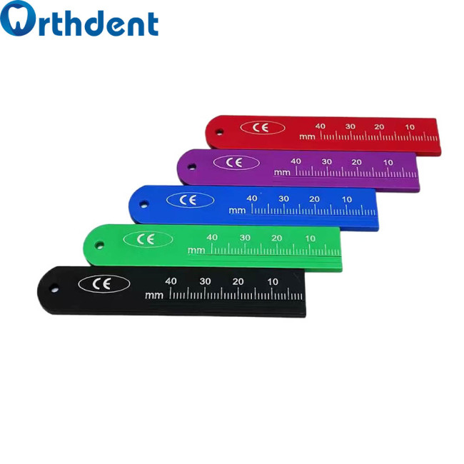 Orthdent 1Pcs Dental Aluminium Endo Rulers Measuring