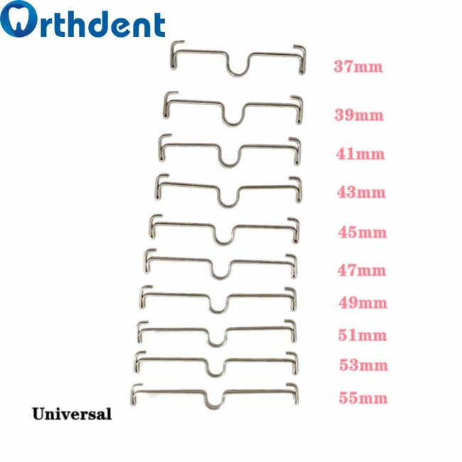 Orthodontic Palatal Bar Arch Lingual Bars Button Sheath on the Molar Band