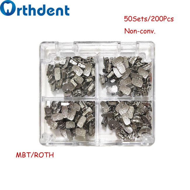 200Pcs/Set  Dental 1st MBT/Roth 022 Buccal Tubes Non-convertible Monoblock Bonding Single