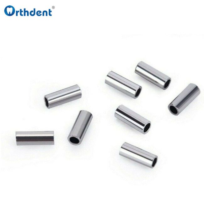 Orthdent 10 Pcs Dental Orthodontic Crimpable Hooks Mini Stops Buckle on Archwire Bracket Braces 0.5mm 0.8mm