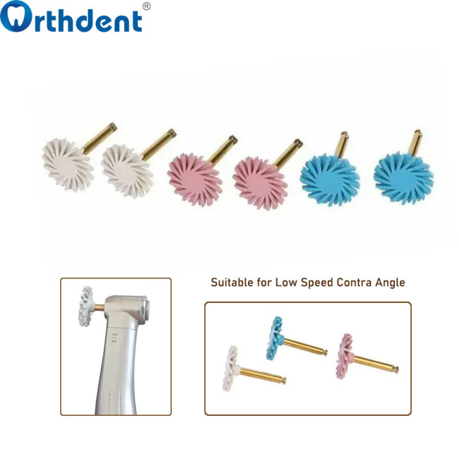 Orthdent 6 Pcs/Box Dental Polishing Disc Composite Resin Spiral Flex Brush