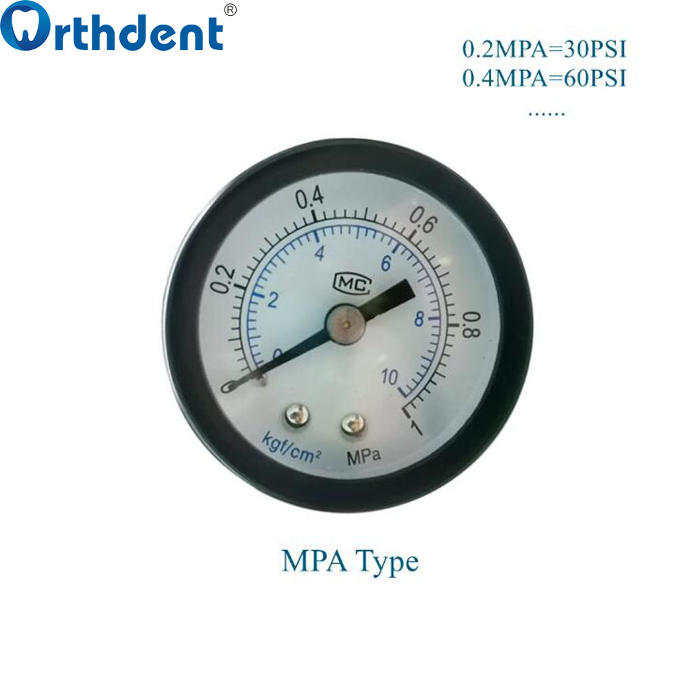 2Pcs/Box Dental Pressure Gauge Test Handpiece 0100 PSI 2/4 Holes