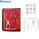 Orthdent 12Pcs/Set Dental Rubber Dam Starter Kit Perforator Hole Puncher Pliers Clamp Dentistry Lab Orthodontic Instrument Tools
