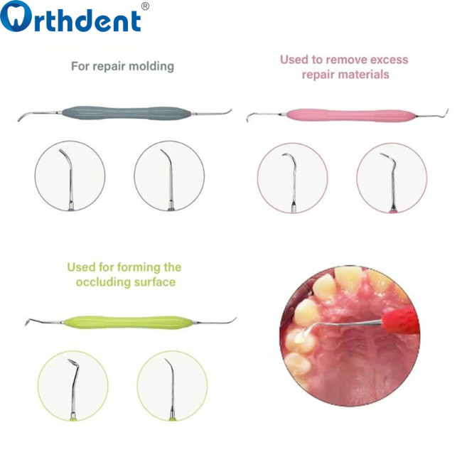 Dental Aesthetic restoration Set Composite Resin Filling Spatulas Resin Filler Spatula Dental Instrument Autoclavable