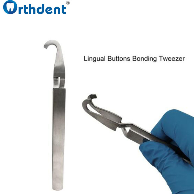 1Pcs Dental Orthodontic Bracket Tweezer Buccal Tube Bonding Placer Dentistry Articulating Paper Tweezers For Teeth Care Tools