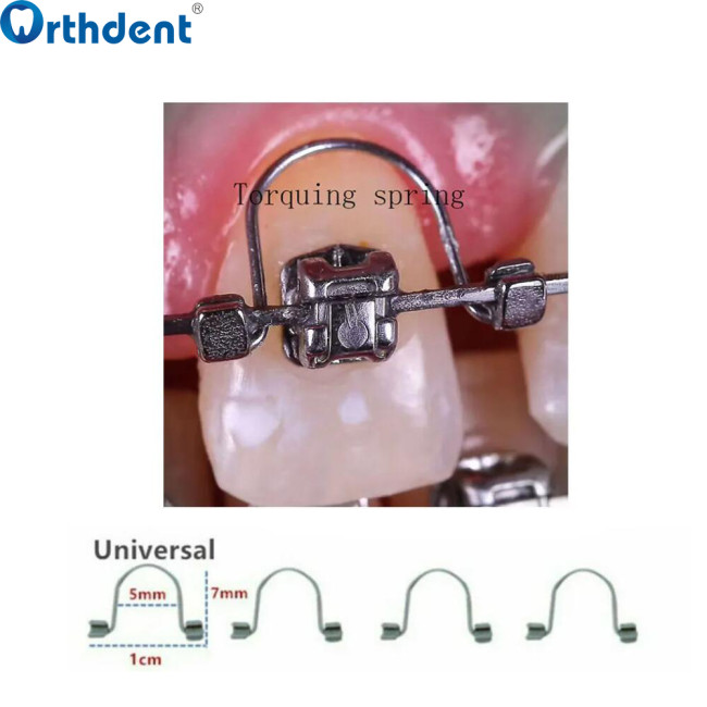 10pcs/pack Dental Orthodontic Universal Torquing Spring Single Anterior Teeth Torque Stainless Small Medium Large
