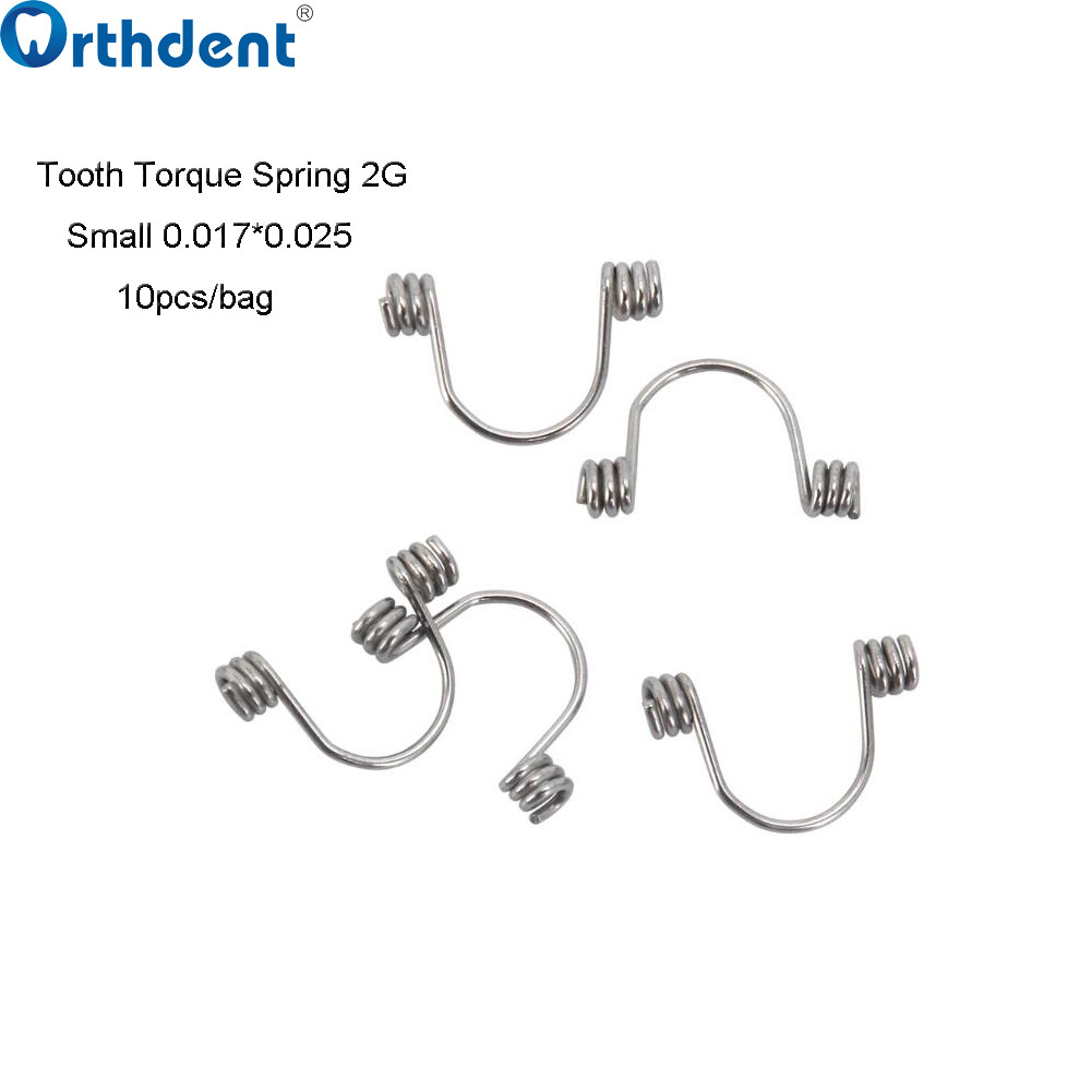 Torque Spring Bracket 10Pcs/Pack Dental Orthodontic Anterior Teeth Torque Rectangular Springs ...