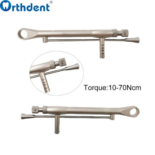 1Set Dental Implant Torque Wrench Repair Kit 10-70NCM Long Short Screwdriver Tools Dentistry Implant Instrument Prosthetics