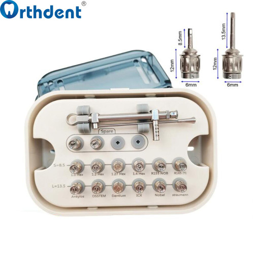 1Set Dental Implant Torque Wrench Repair Kit 10-70NCM Long Short Screwdriver Tools Dentistry Implant Instrument Prosthetics
