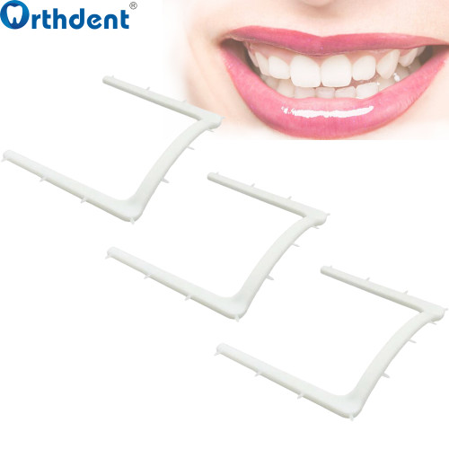 1PC Dental Rubber Dam Frame Holder Plastic Autoclavable U-Shape Rubber Barrier Bracket Dentist Tool Dentistry Supply White Color