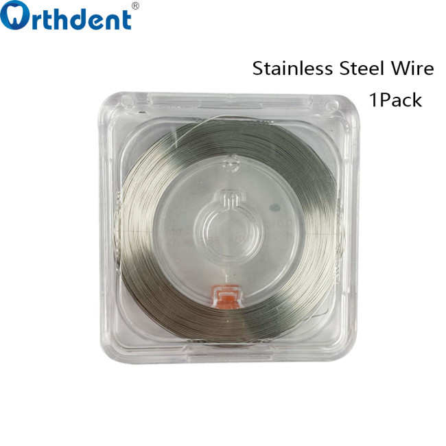 Dental Ligature Wires Stainless Steel for Braces Orthodontic Arch Wire Round 0.2/0.25/0.3mm Dentistry Accessories Ortho Materials