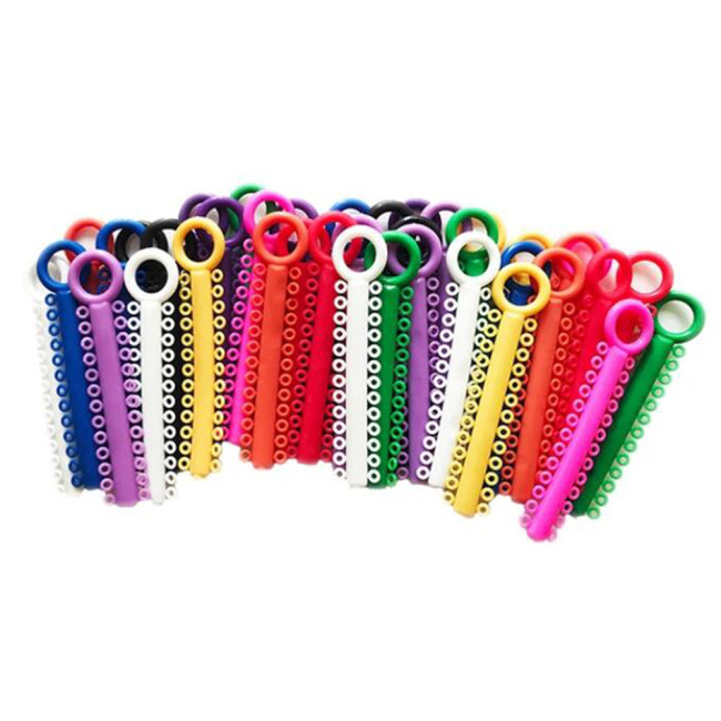 1040Pcs/Pack Dental Orthodontic Elastic Ligature Ties Colorful Rubber Bands for Braces Brackets Dentistry Ortho Materials