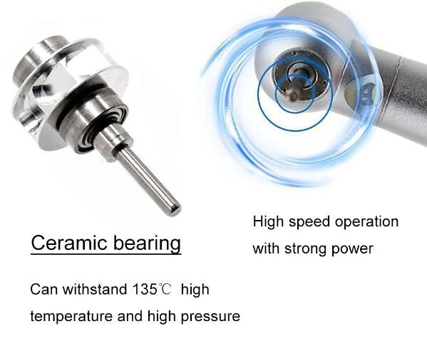 Dental Turbine High Quality Rotation Pen Dentistry LED Handpiece 3 Sprays Fiber Optic Standard Push Button 