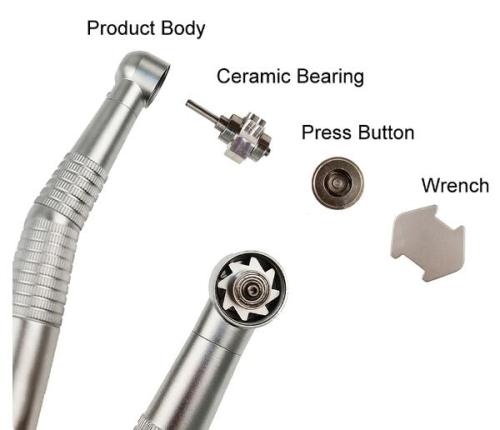 Dental Turbine High Quality Rotation Pen Dentistry LED Handpiece 3 Sprays Fiber Optic Standard Push Button 