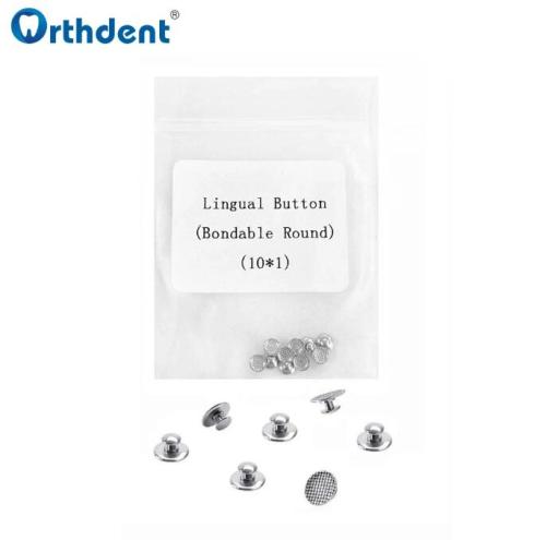 Dental Orthodontic Lingual Buttons Split Mesh Base 10pcs/bag