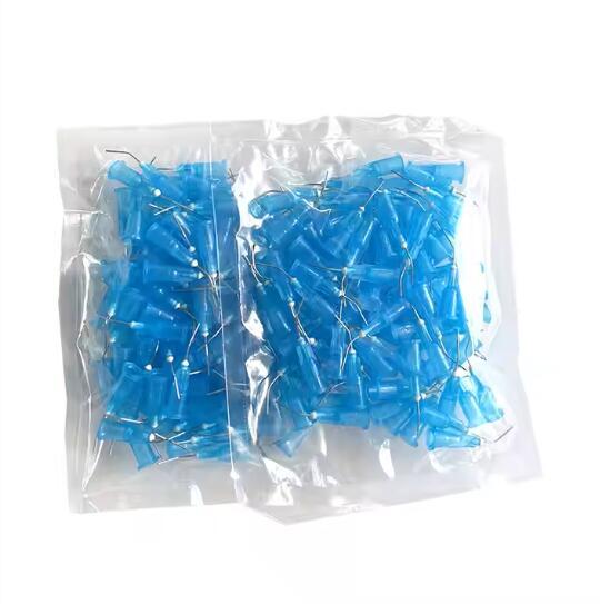 Disposable Flushing Endodontic Irrigation Blunt Prebent Dental Needle Tip 18g 20g 23g 25g