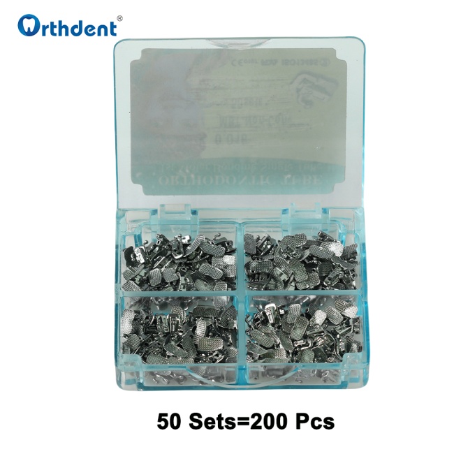 50Sets Dental Orthodontic Buccal Tube 1st/2nd Molar Roth/MBT Split Non-Convertable Bondable Buccal Tubes Dentistry