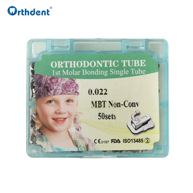 50Sets Dental Orthodontic Buccal Tube 1st/2nd Molar Roth/MBT Split Non-Convertable Bondable Buccal Tubes Dentistry