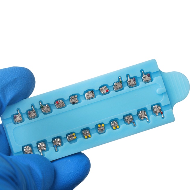 Dental Teeth Brackets Metal 1 Pack Orthodontic Braces Mini MBT 022 345 Hook Dentistry Tool Roth Dentist Materials