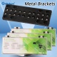 20Pcs Dental Orthodontic Metal Brackets 3M Gemini Style Bracket Brace Laser Weldable Sandblasted Mesh Base MBT/ Roth 022 Dentistry