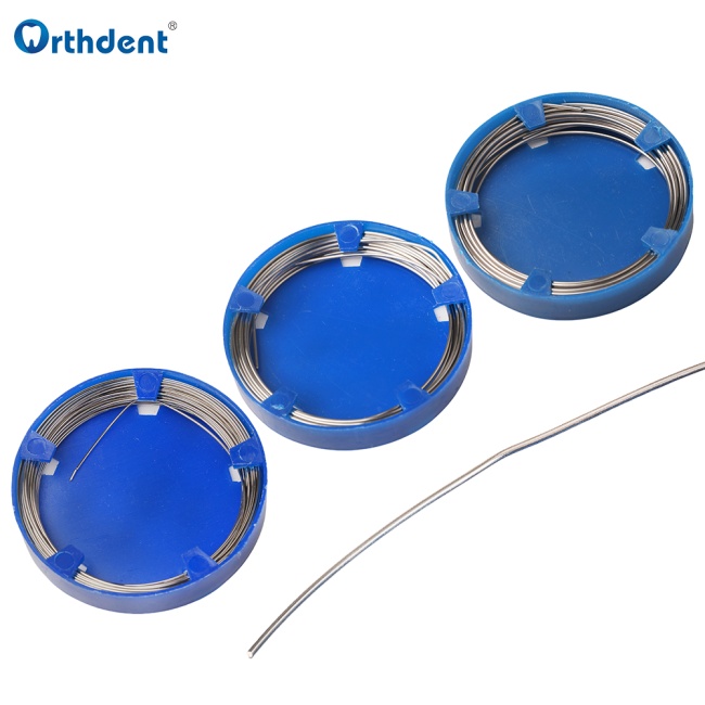 50g/Roll Dental Orthodontic Stainless Steel Wires Dentist Ortho Braces Round Ovoid Natural 0.5mm-1.8mm