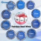 50g/Roll Dental Orthodontic Stainless Steel Wires Dentist Ortho Braces Round Ovoid Natural 0.5mm-1.8mm