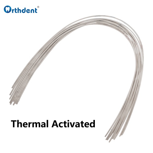 10Packs Dental Orthodontic Niti Heat Thermal Activated Archwires Super Elastic Round/ Rectangular Arch wire Ovoid Form