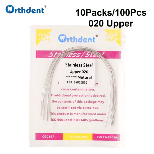 Dental Orthodontic Stainless Steel Archwires Round Wires 020 Upper