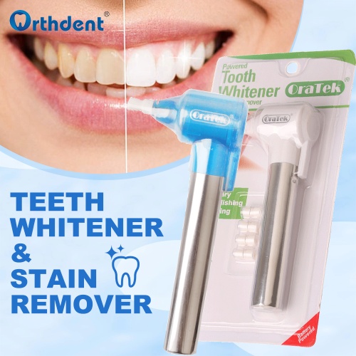 Oratek Teeth Polisher Stain Remover Whitener + Polishing Paste Mint Taste（20cups） & walterberry Taste（20 cups）