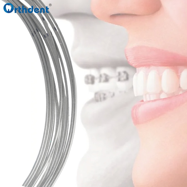 10Packs Dental Orthodontic Heat Thermal Activated Niti Natural Round/Rectangular  Arch Wires