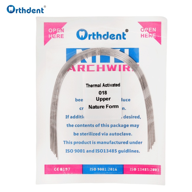 10Packs Dental Orthodontic Heat Thermal Activated Niti Natural Round/Rectangular  Arch Wires