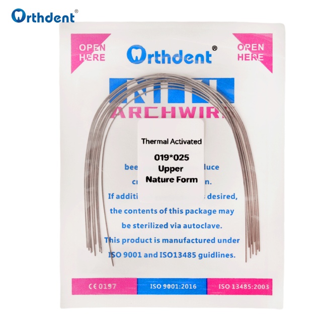 10Packs Dental Orthodontic Heat Thermal Activated Niti Natural Round/Rectangular  Arch Wires