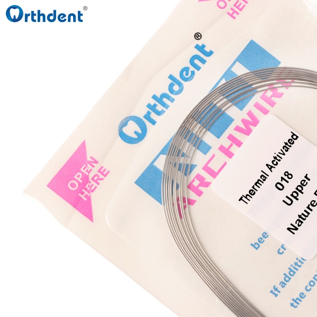 10Packs Dental Orthodontic Heat Thermal Activated Niti Natural Round/Rectangular  Arch Wires