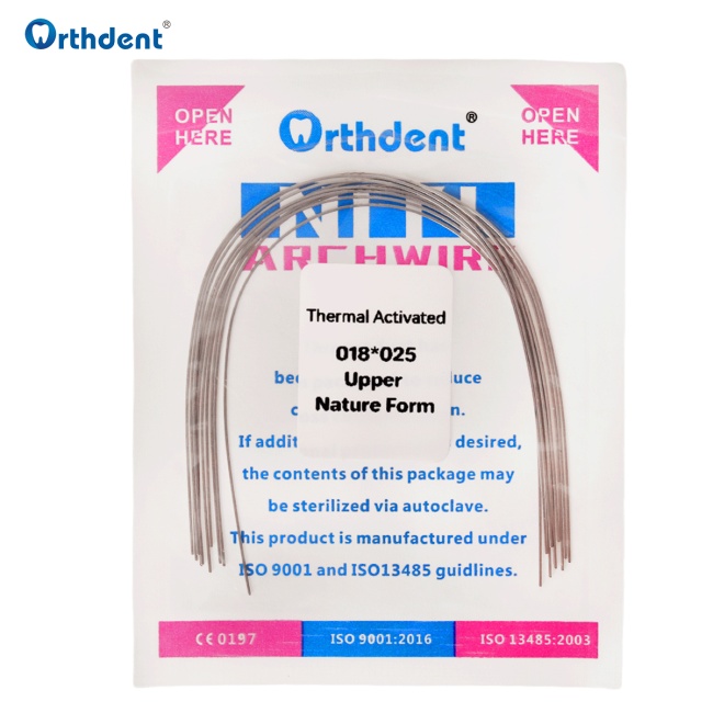 10Packs Dental Orthodontic Heat Thermal Activated Niti Natural Round/Rectangular  Arch Wires
