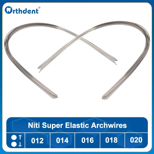 10Packs Orthodontic Niti Arch Wire Super Elastic Orthodontics Arches Dental Natural Round Archwires For Teeth Braces Tube Dentistry Materials