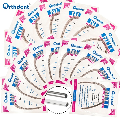 10Packs Dental Niti Orthodontics Arch Wires Super Elastic Ovoid Form Archwires Ortho Tubes braces for teeth Dentistry Materials