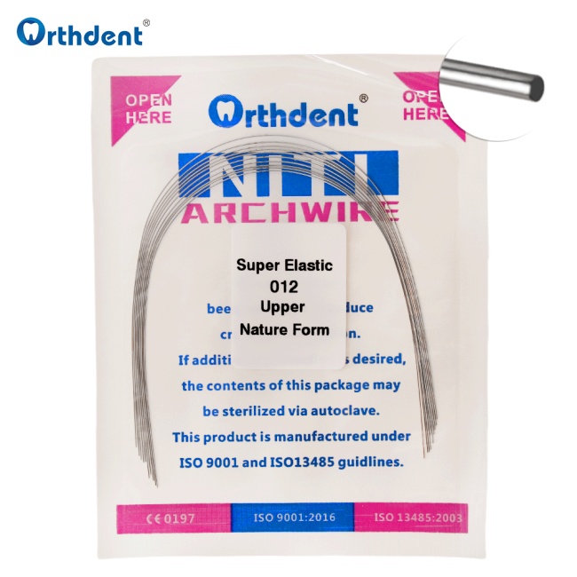 10Packs Dental Orthodontic Arch Wires Super Elastic Niti Round/Rectangular Arch Wire Natural Form Upper Lower Dentistry Material